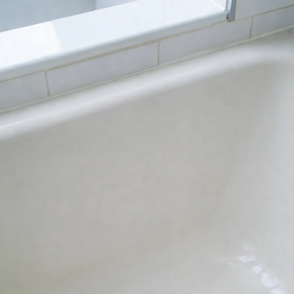 Bathtub crack professionally repaired